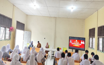 Siswa SMAN 1 Meureubo Melaksanakan Tryout SNBT Jenjang SMA/SMK